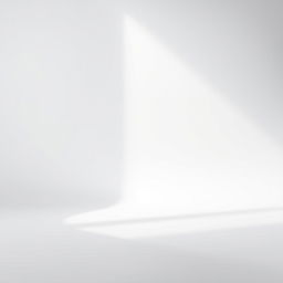 A serene gray and white background featuring soft shadows to create depth and dimension