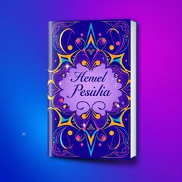 A beautifully designed book cover featuring an abstract geometric pattern with dynamic shapes and vibrant colors