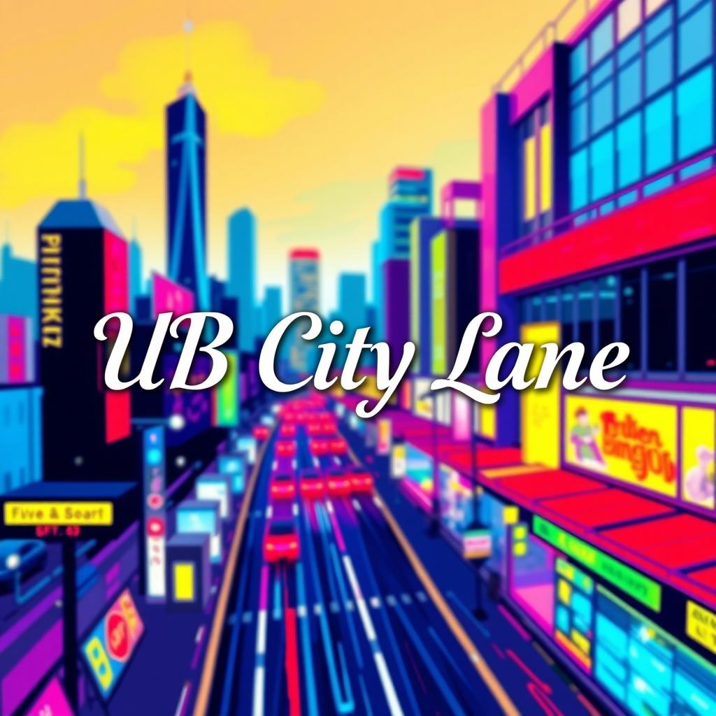 An artistic and modern Instagram profile picture featuring the name 'UB City Lane' in an elegant, contemporary font