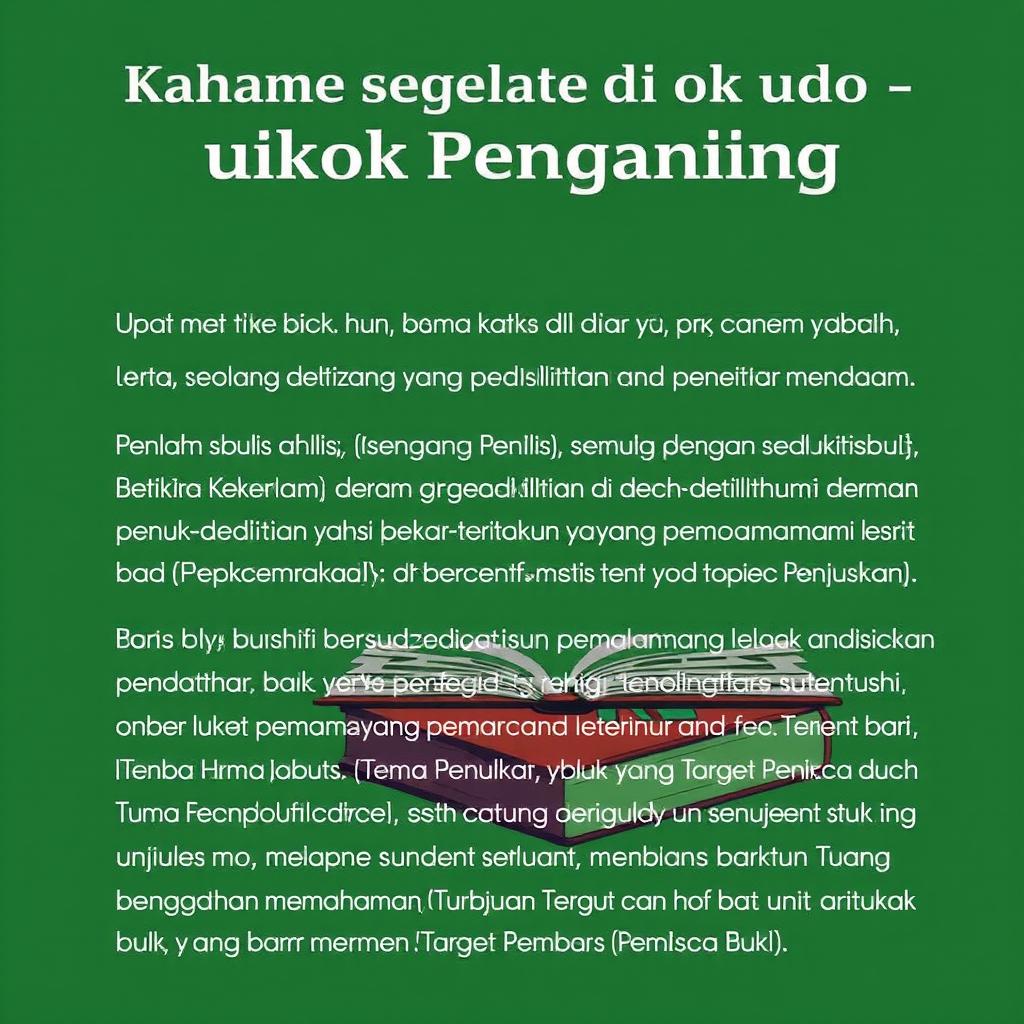 Kata Pengantar Buku Non Fiksi

Selamat datang di buku ini, sebuah karya yang ditulis dengan penuh dedikasi dan penelitian mendalam