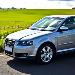 A detailed, high-quality image of a 2003 Audi A3 1