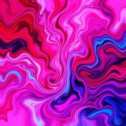 A vibrant and dynamic abstract representation of the concept of orgasm, depicted through swirling colors that express intense emotions and sensations