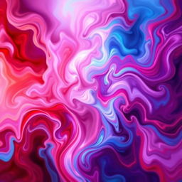 A vibrant and dynamic abstract representation of the concept of orgasm, depicted through swirling colors that express intense emotions and sensations