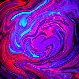 An abstract representation of the concept of orgasm, featuring swirling colors that convey passion and intensity