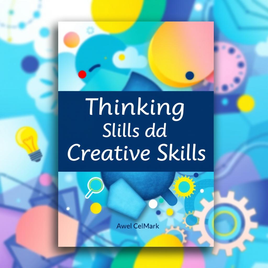 A book cover design for 'Thinking Skills and Creative Skills', featuring a visually striking and modern layout