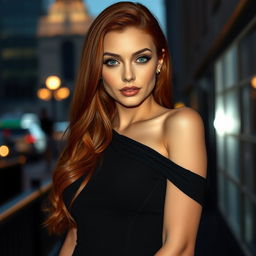 A stunning portrait of a white woman showcasing elegance and sensuality
