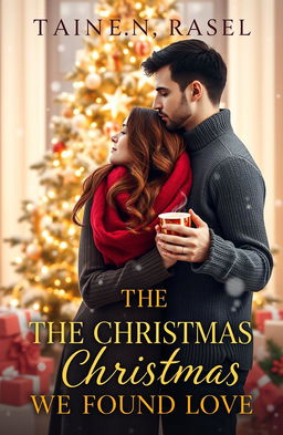 An enchanting romance novel cover for 'THE CHRISTMAS WE FOUND LOVE'
