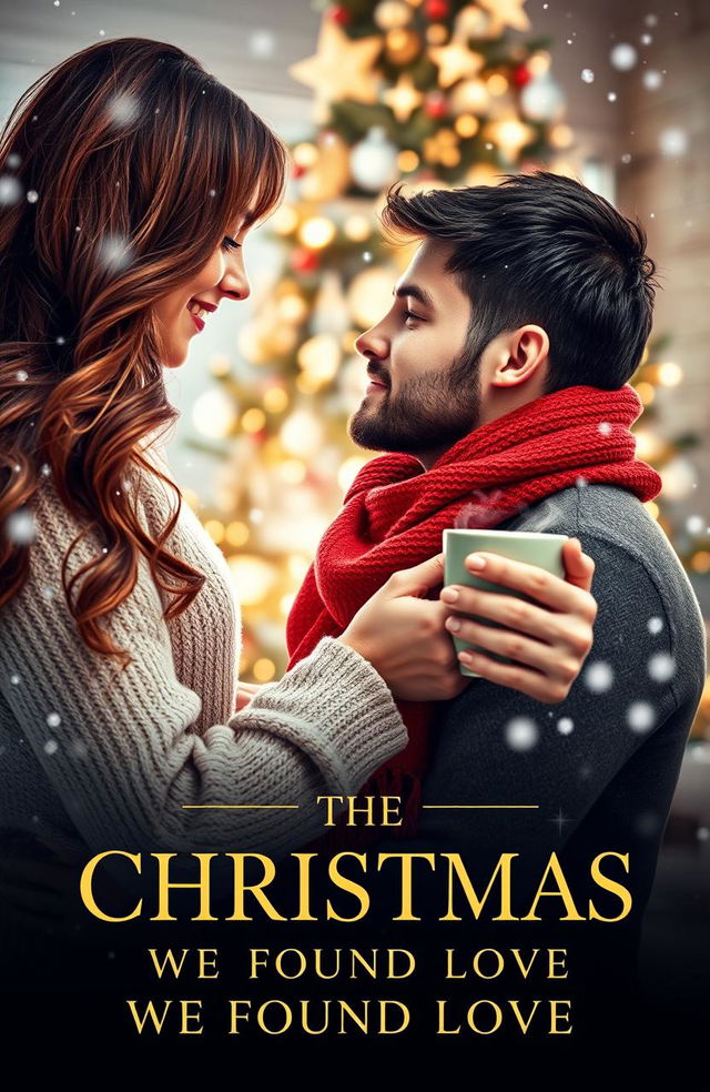 An enchanting romance novel cover for 'THE CHRISTMAS WE FOUND LOVE'