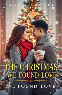 An enchanting romance novel cover for 'THE CHRISTMAS WE FOUND LOVE'