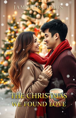 An enchanting romance novel cover for 'THE CHRISTMAS WE FOUND LOVE'