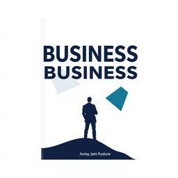 A sleek and modern book cover for a business book, featuring a bold, minimalist design