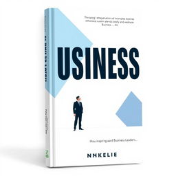 A sleek and modern book cover for a business book, featuring a bold, minimalist design