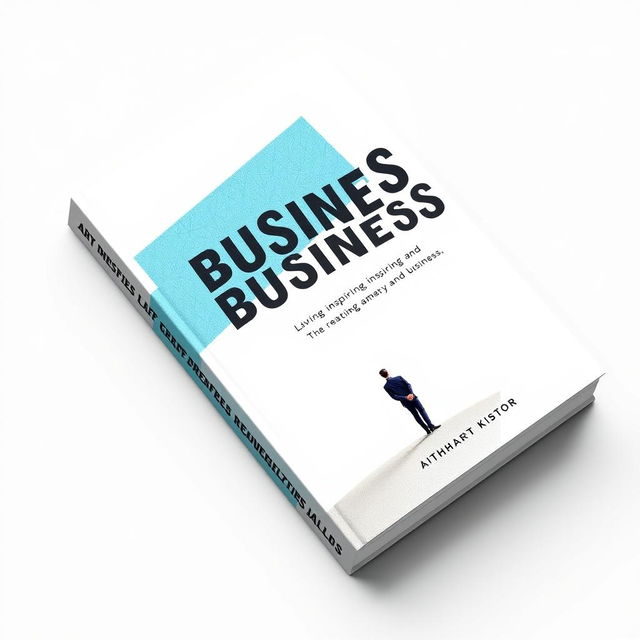 A sleek and modern book cover for a business book, featuring a bold, minimalist design