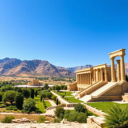 An expansive view of Persepolis, the magnificent ancient ceremonial capital of the Achaemenid Empire