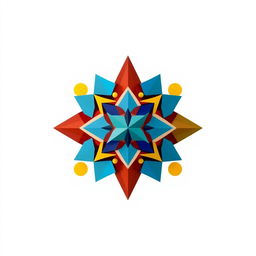 A visually striking micro-shape created by the intricate movement and reconfiguration of various geometric shapes, including triangles, squares, and circles, while maintaining sharp angles and clean edges without any rounding