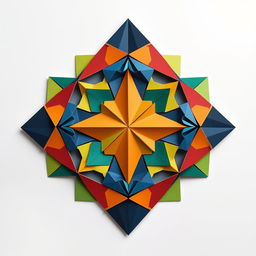 A creative geometric shape designed through cutting and rearranging segments without any waste