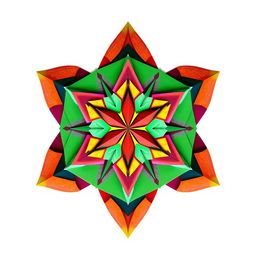 A creative geometric shape designed through cutting and rearranging segments without any waste