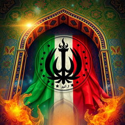 An artistic representation of the symbol of freedom for Iran's political prisoners, known as 'Azadegan'