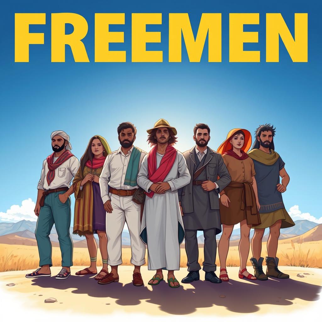 A powerful and striking illustration symbolizing the concept of 'Freemen'