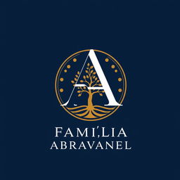A modern and elegant logo design for 'Família Abravanel'