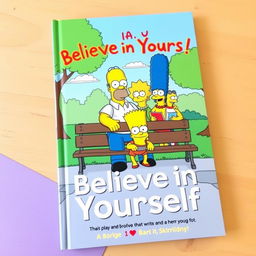 A book cover featuring a cartoon-style illustration of a sad Bart Simpson sitting alone on a park bench, looking dejected