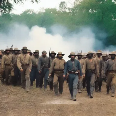 The movie depicted a fierce battle between the Yankee soldiers and the Confederate army during the Civil War.