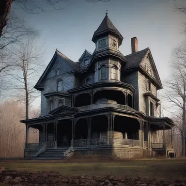 The horror movie features a haunted mansion where a menacing Yankee ghost resides.
