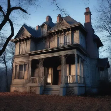 The horror movie features a haunted mansion where a menacing Yankee ghost resides.