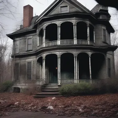 The horror movie features a haunted mansion where a menacing Yankee ghost resides.