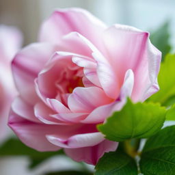 A close-up, artful representation of a stylized flower that has intricate details resembling the shapes and forms of nature, reflecting beauty and femininity