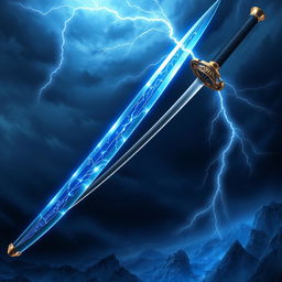 An intricately designed Nichirin sword inspired by the Demon Slayer anime