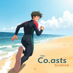 Detailed anime-style cover art for an educational science magazine issue titled 'Coasts'