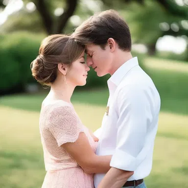 In a yottasecond, the couple's hearts skipped a beat as they shared a tender and romantic moment together.