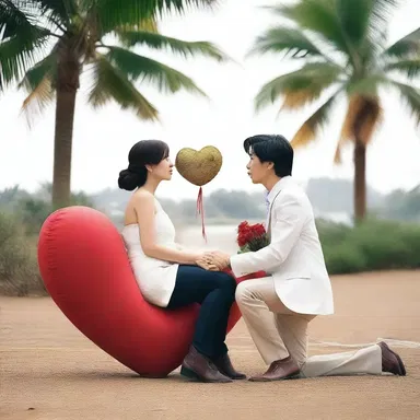 In a yottasecond, the couple's hearts skipped a beat as they shared a tender and romantic moment together.