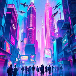A vibrant and dynamic digital artwork titled 'EXPOSEVERSE BD', showcasing an abstract representation of a futuristic cityscape