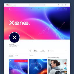 A visually stunning Instagram profile page for 'Xone
