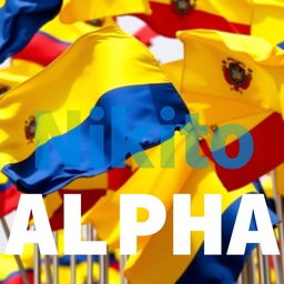 A vibrant, eye-catching banner featuring the text 'NIKito ALPHA' in bold, modern typography