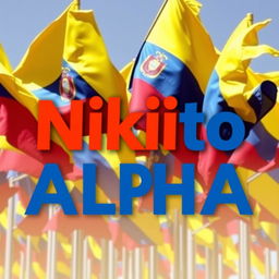A vibrant, eye-catching banner featuring the text 'NIKito ALPHA' in bold, modern typography