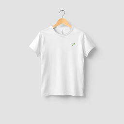 A stylish and minimalist design featuring a plain t-shirt with a subtle graphic print on the front, showcasing an elegant and modern aesthetic