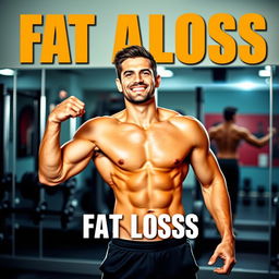 An inspiring and motivational image depicting fat loss transformation