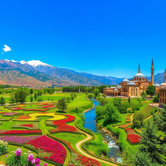 A stunning landscape of Iran showcasing its diverse geography