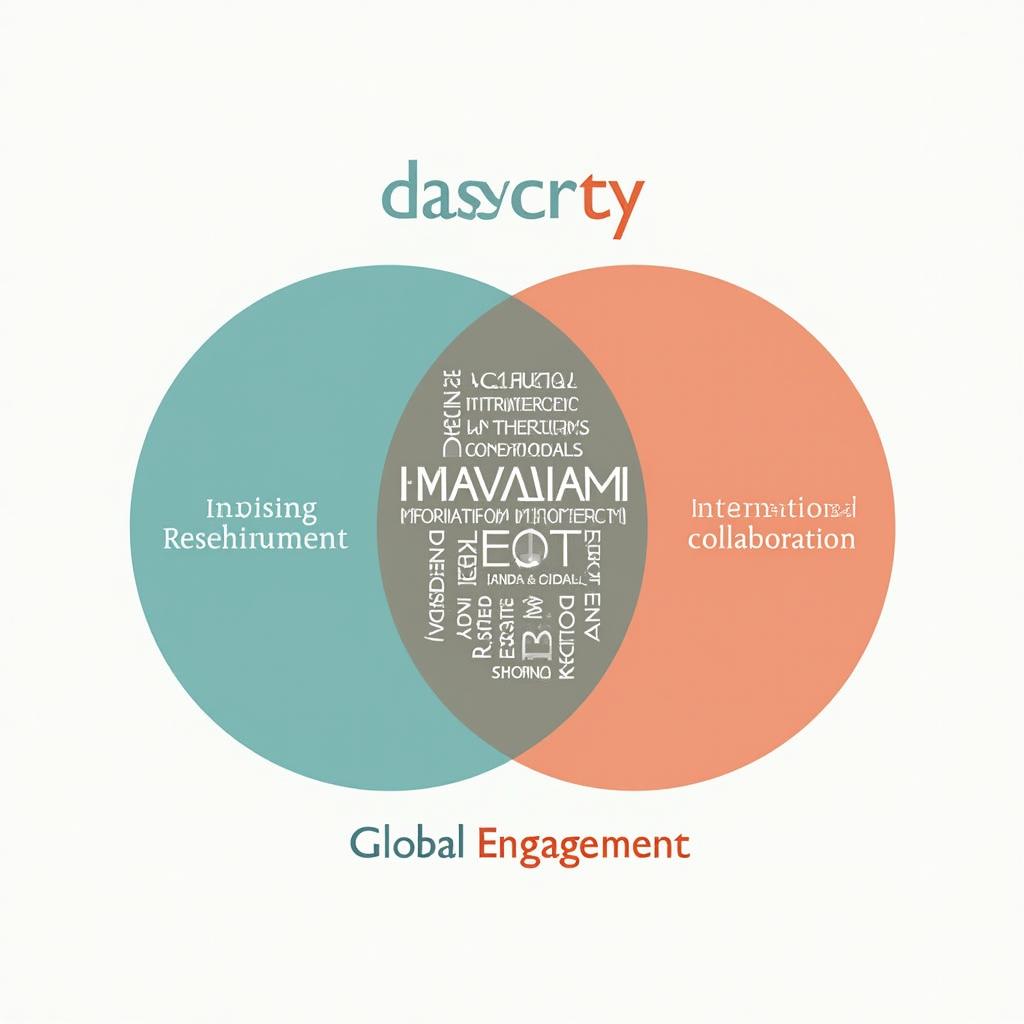 A clear and dynamic text image of a Venn diagram illustrating the overlapping concepts of Taiwan's identity, democracy, and global engagement