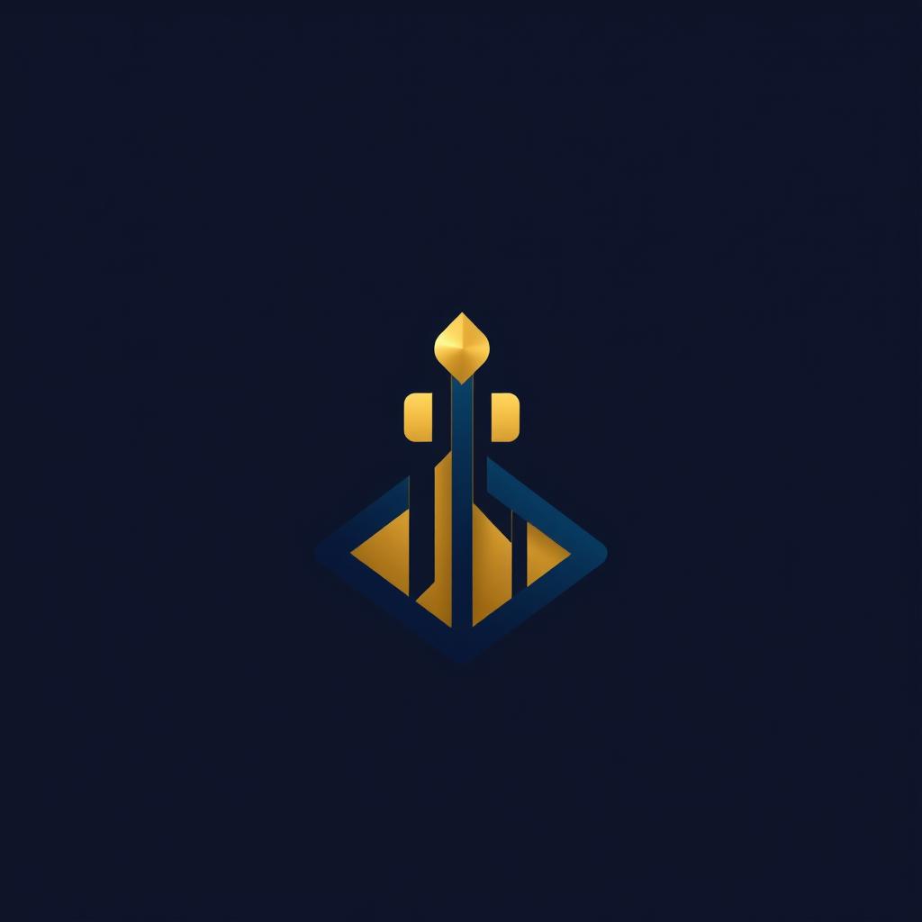 A modern and elegant logo design inspired by themes of cryptocurrency and token trading