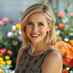 A vibrant portrait of Kristen Bell, capturing her warm smile and bright eyes