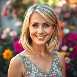 A vibrant portrait of Kristen Bell, capturing her warm smile and bright eyes