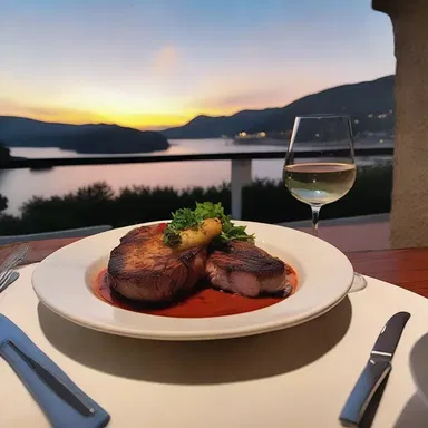 The dinner at that restaurant was a cut below what I had expected for a romantic evening.