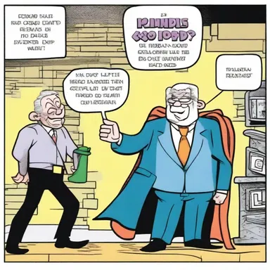 In the comic strip, the hero arrives a day late and a dollar short and the villain has already escaped.