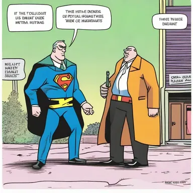 In the comic strip, the hero arrives a day late and a dollar short and the villain has already escaped.