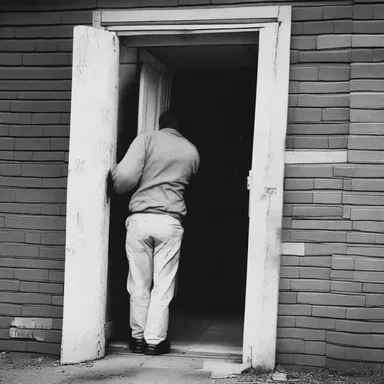 As the victim desperately tried to lock the door, the killer's attack came, leaving them a day late and a dollar short.