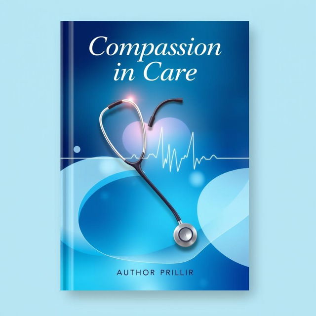 A vibrant and engaging nursing book cover, featuring a stethoscope artistically intertwined with a heartbeat line, symbolizing the vital connection between nurses and patient care